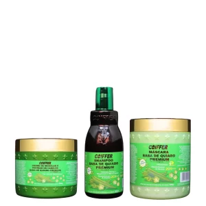 KIT CLIENTE BABA DE QUIABO PREMIUM COIFFER(3 UNIDADES)