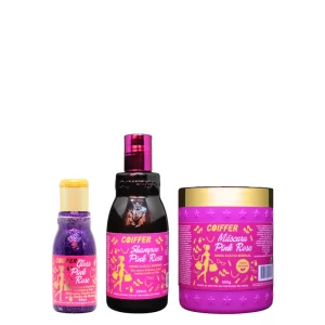KIT CLIENTE PINK ROSE COIFFER (3 UNIDADES)